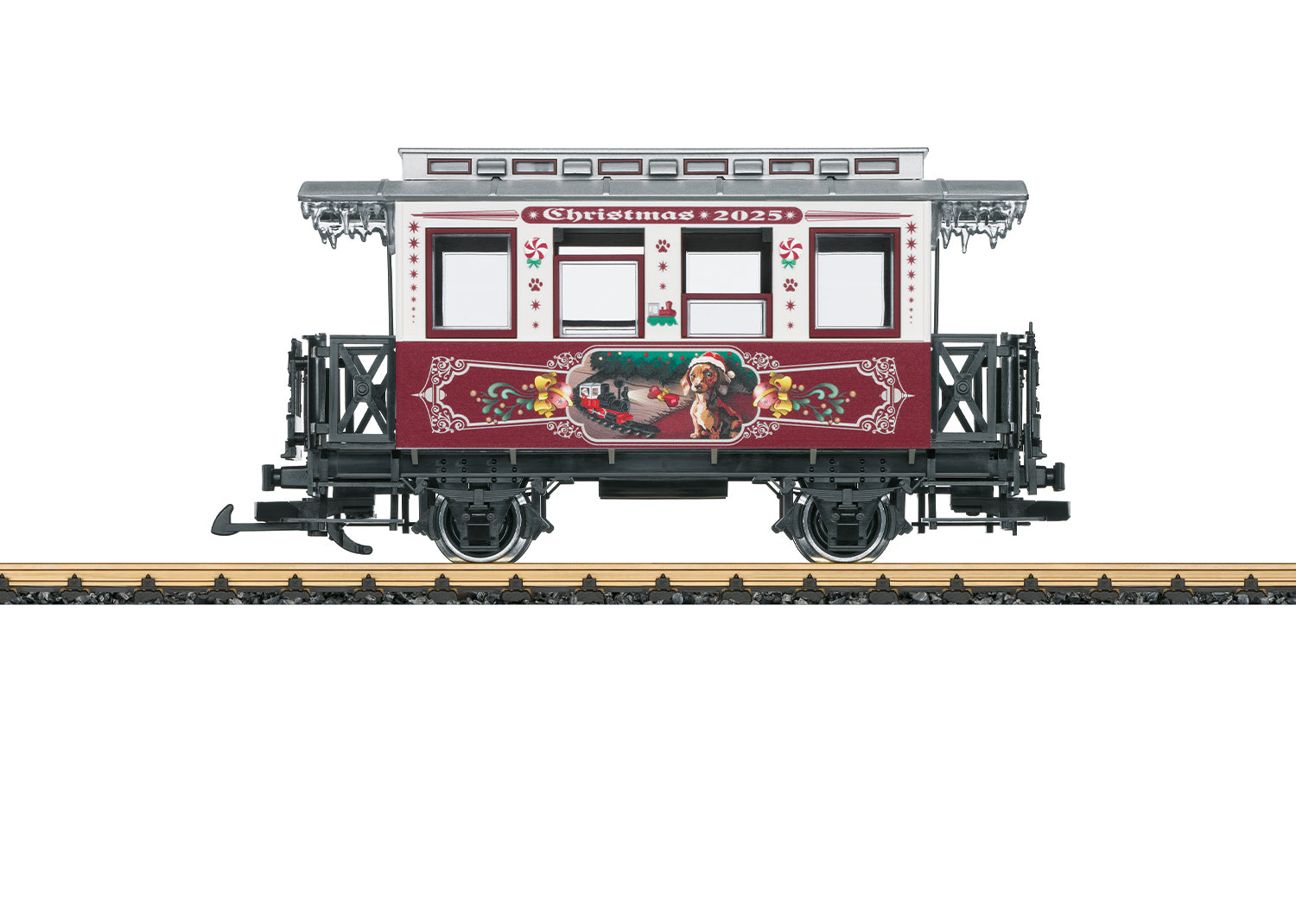 PREORDER LGB G 36025 Wooden 2-Axle Passenger Car, Christmas 2025