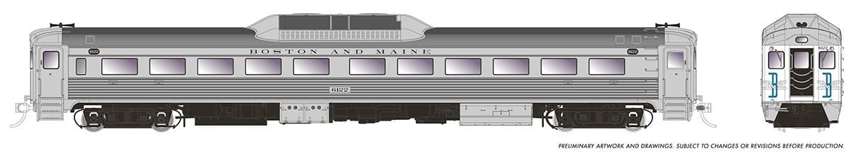 PREORDER Rapido HO 16302 Budd RDC-1 Phase 1c, Boston & Maine (McGinnis) #6113