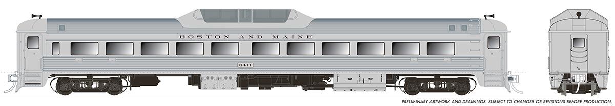 PREORDER Rapido HO 16306 Budd RDC-9, Boston & Maine (McGinnis) #6411