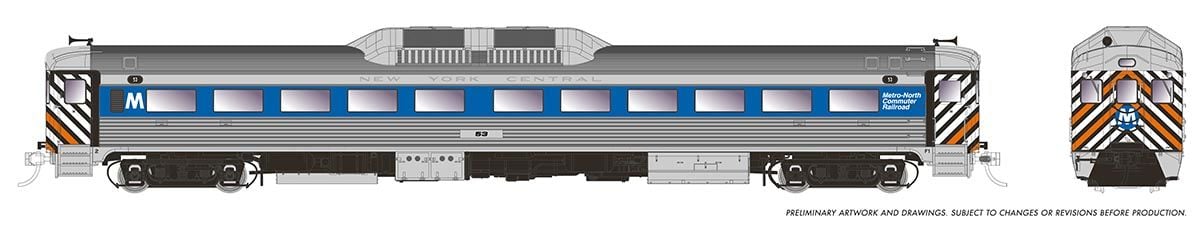 PREORDER Rapido HO 16320 Budd RDC-1 Phase 1b, Metro North #43