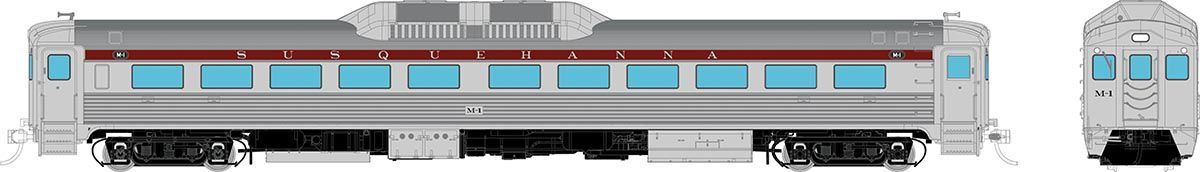 PREORDER Rapido HO 16331 Budd RDC-1 Phase 1a, Susquehanna (Maroon) #M7