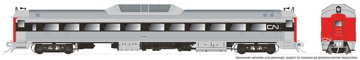 PREORDER Rapido HO 16813 Budd RDC-9, Canadian National (Wet Noodle) #6005 (DC/DCC/Sound Equipped)