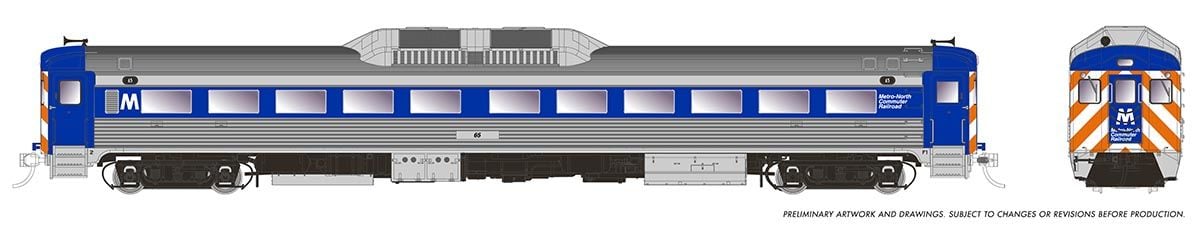 PREORDER Rapido HO 16823 Budd RDC-1 Phase 1b, Metro North #65 (DC/DCC/Sound Equipped)