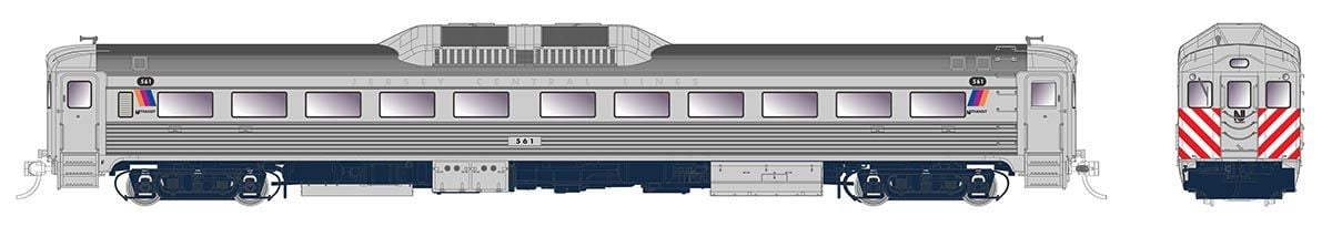 PREORDER Rapido HO 16827 Budd RDC-1 Phase 1b, New Jersey Transit #554 (DC/DCC/Sound Equipped)