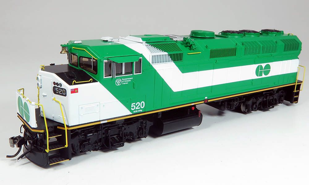 Rapido 19003 HO Scale F59PH - GO Transit (delivery) #528 (DC/Silent)