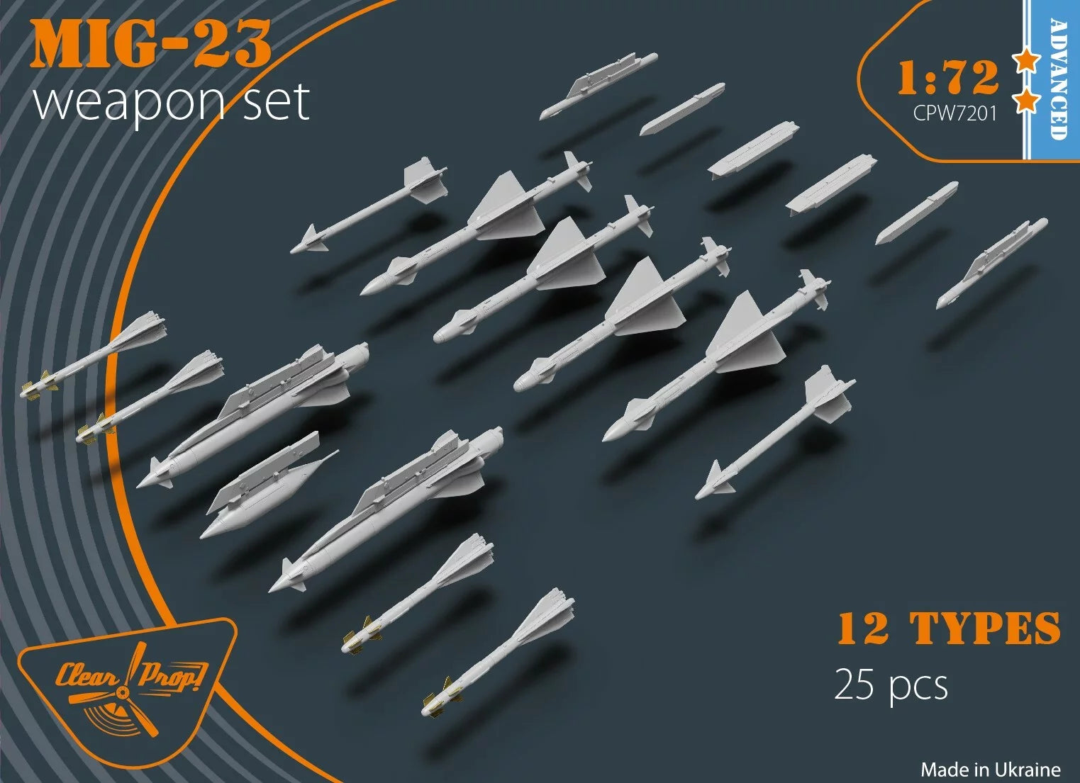 Clear Prop 1/72 MiG-23 Weapon Set [Advanced Kit]