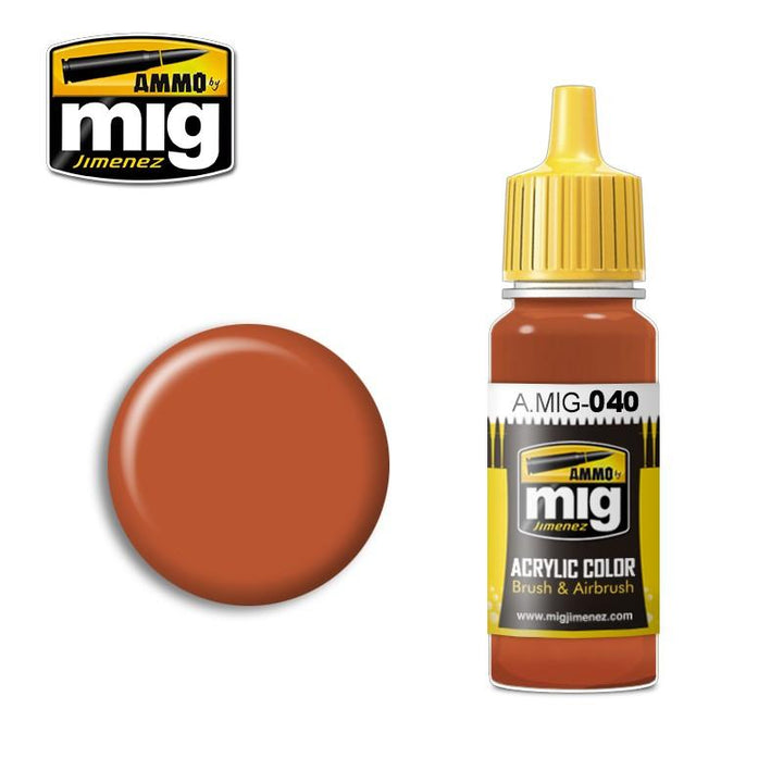 Ammo Mig 0040 MEDIUM RUST ACRYLIC