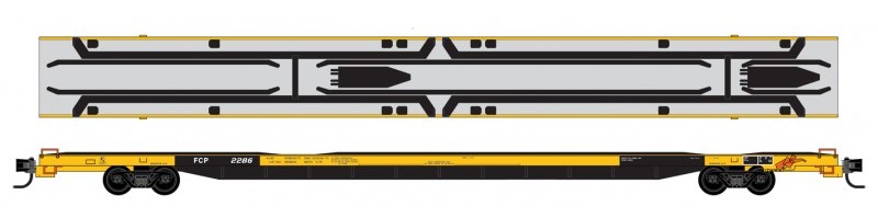 Micro-Trains N 07200050 89' COFC Flat Car, Ferrocarril del Pacifico #2286