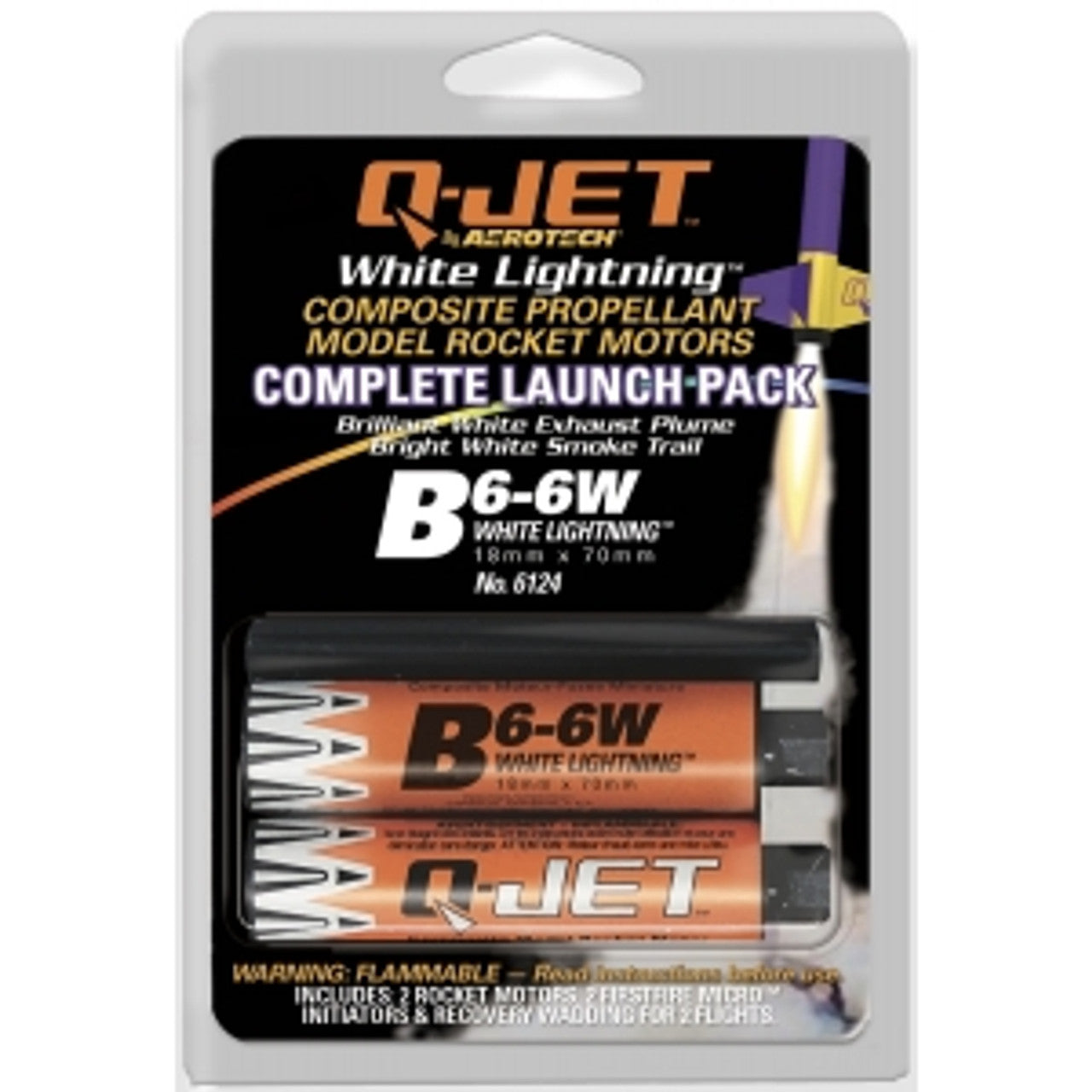 Quest 6124 B6-6W Q-Jet White Lightning 2pk