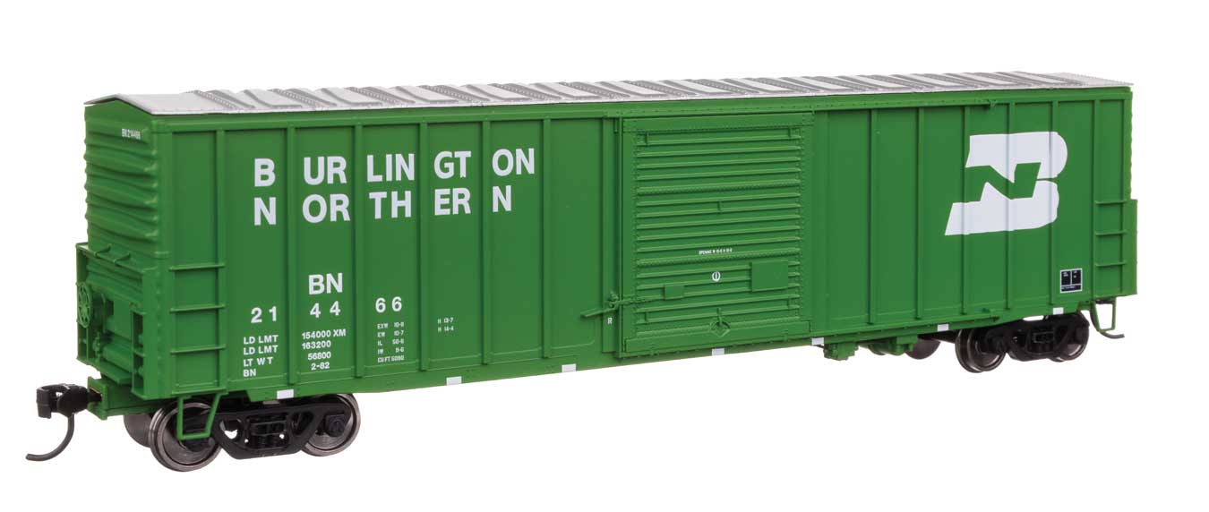 PREORDER Walthers Mainline HO 910-46027 50' ACF Exterior Post Dreadnaught End Plate B Boxcar, Burlington Northern #214266