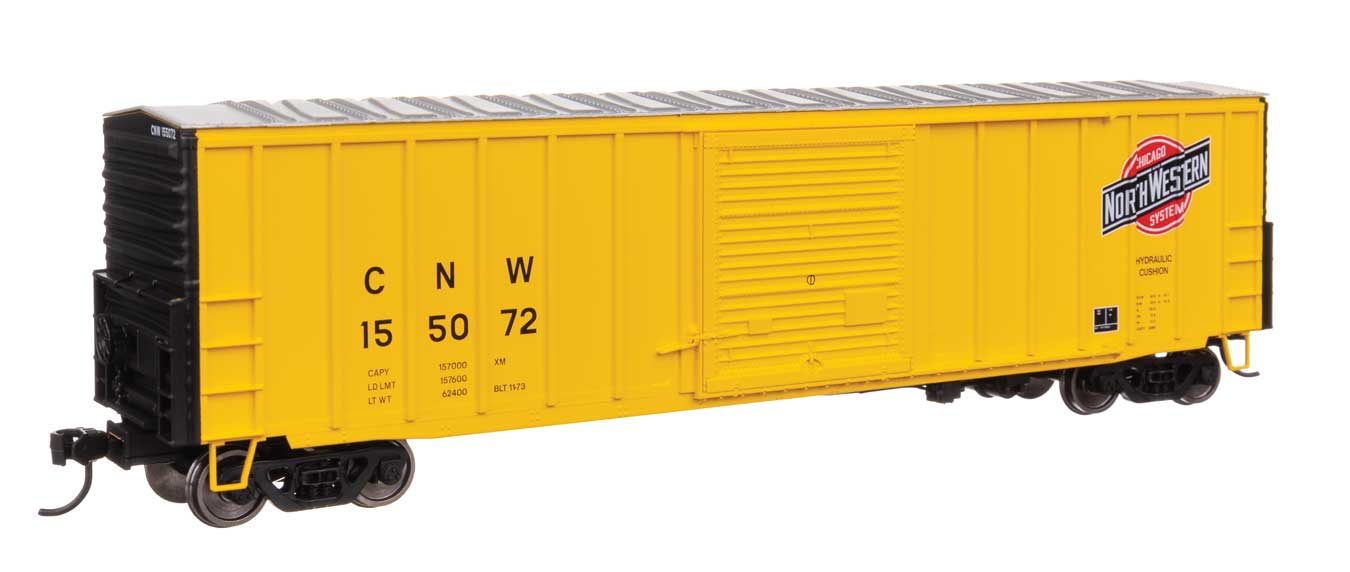 PREORDER Walthers Mainline HO 910-46029 50' ACF Exterior Post Dreadnaught End Plate B Boxcar, Chicago & North Western #155072