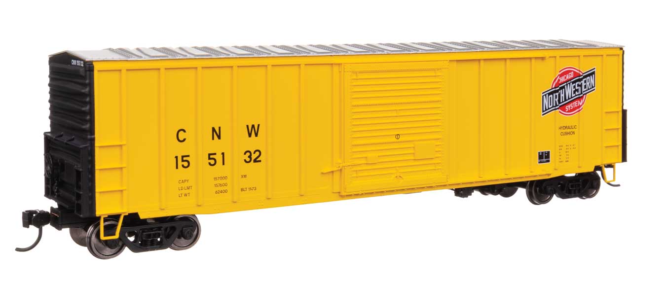 PREORDER Walthers Mainline HO 910-46030 50' ACF Exterior Post Dreadnaught End Plate B Boxcar, Chicago & North Western #155132