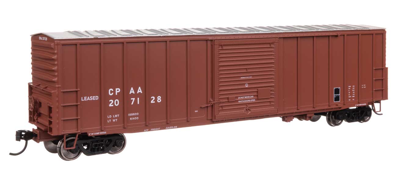 PREORDER Walthers Mainline HO 910-46034 50' ACF Exterior Post Dreadnaught End Plate B Boxcar, Canadian Pacific #207128