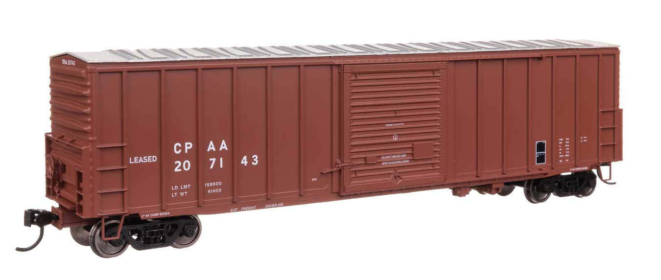 PREORDER Walthers Mainline HO 910-46035 50' ACF Exterior Post Dreadnaught End Plate B Boxcar, Canadian Pacific #207143