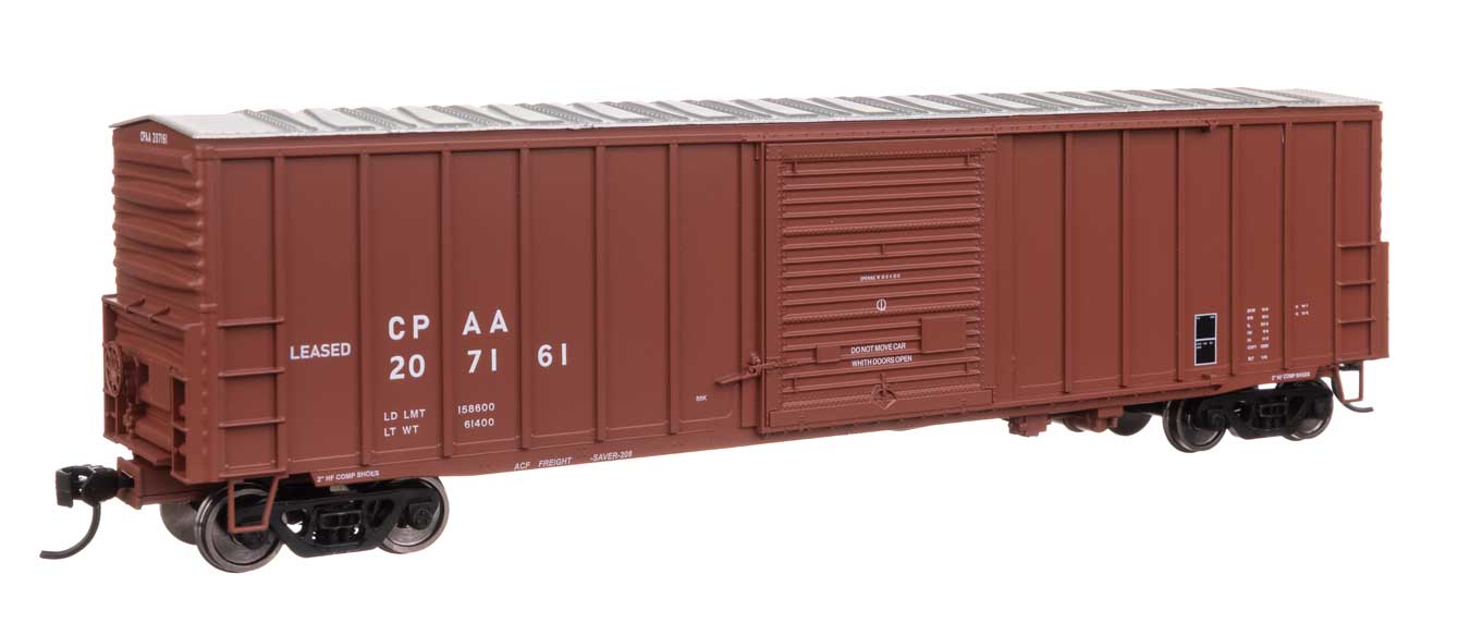 PREORDER Walthers Mainline HO 910-46036 50' ACF Exterior Post Dreadnaught End Plate B Boxcar, Canadian Pacific #207161
