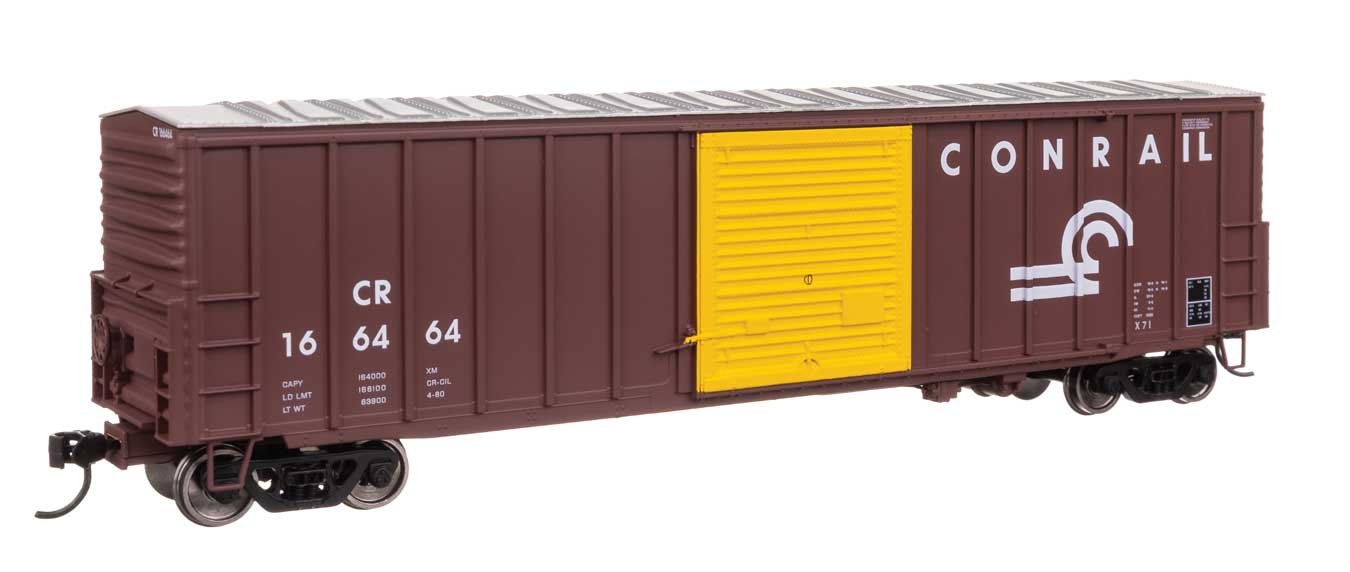 PREORDER Walthers Mainline HO 910-46039 50' ACF Exterior Post Dreadnaught End Plate B Boxcar, Conrail #166464