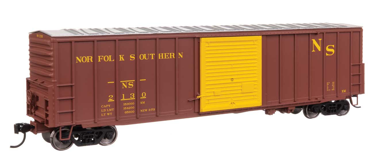 PREORDER Walthers Mainline HO 910-46046 50' ACF Exterior Post Dreadnaught End Plate B Boxcar, Norfolk Southern #2130