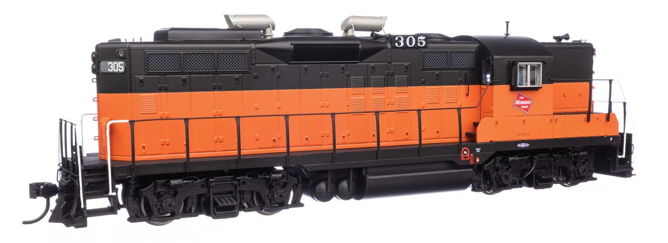 WalthersProto 920-49808 EMD GP9 - Standard DC -- Milwaukee Road #305 (orange, black, white), HO