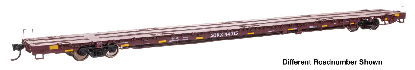 PREORDER Walthers Proto HO 920-104623 89' Greenbrier TTX 110-Ton Flatcar, Greenbrier Management Services AOKX #44185