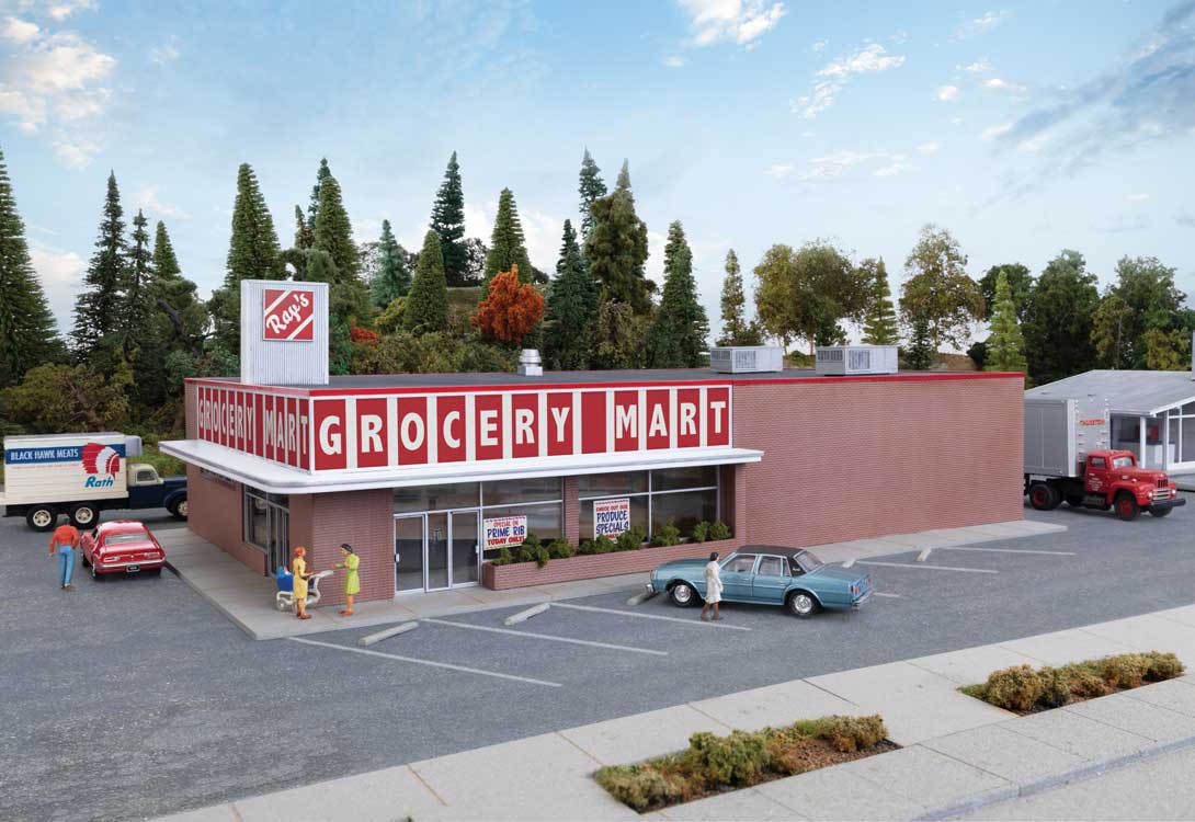 Walthers Cornerstone 933-4117 Vintage Grocery Store -- Kit - 12-5/8 x 7-15/16 x 3-3/4" 32 x 20 x 9.5cm, HO