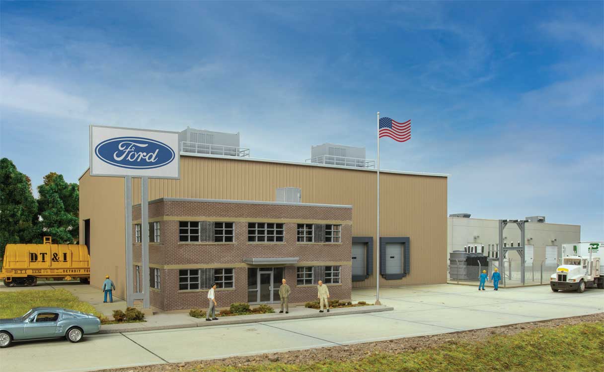 Walthers Cornerstone 933-4140 Stamping Plant -- Kit, HO