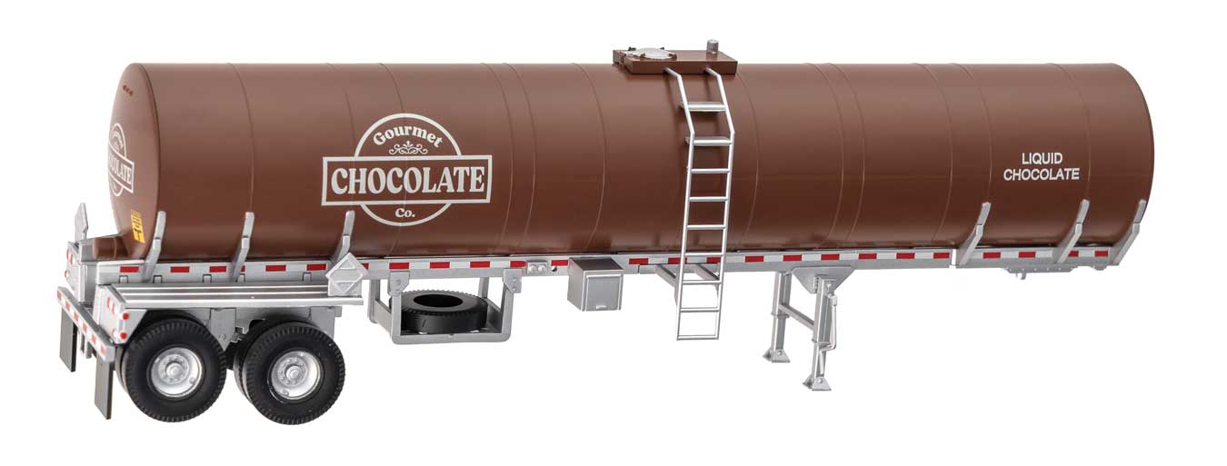 Walthers SceneMaster HO 949-12355 Food Grade Tank Trailer, Gourmet Chocolate Co
