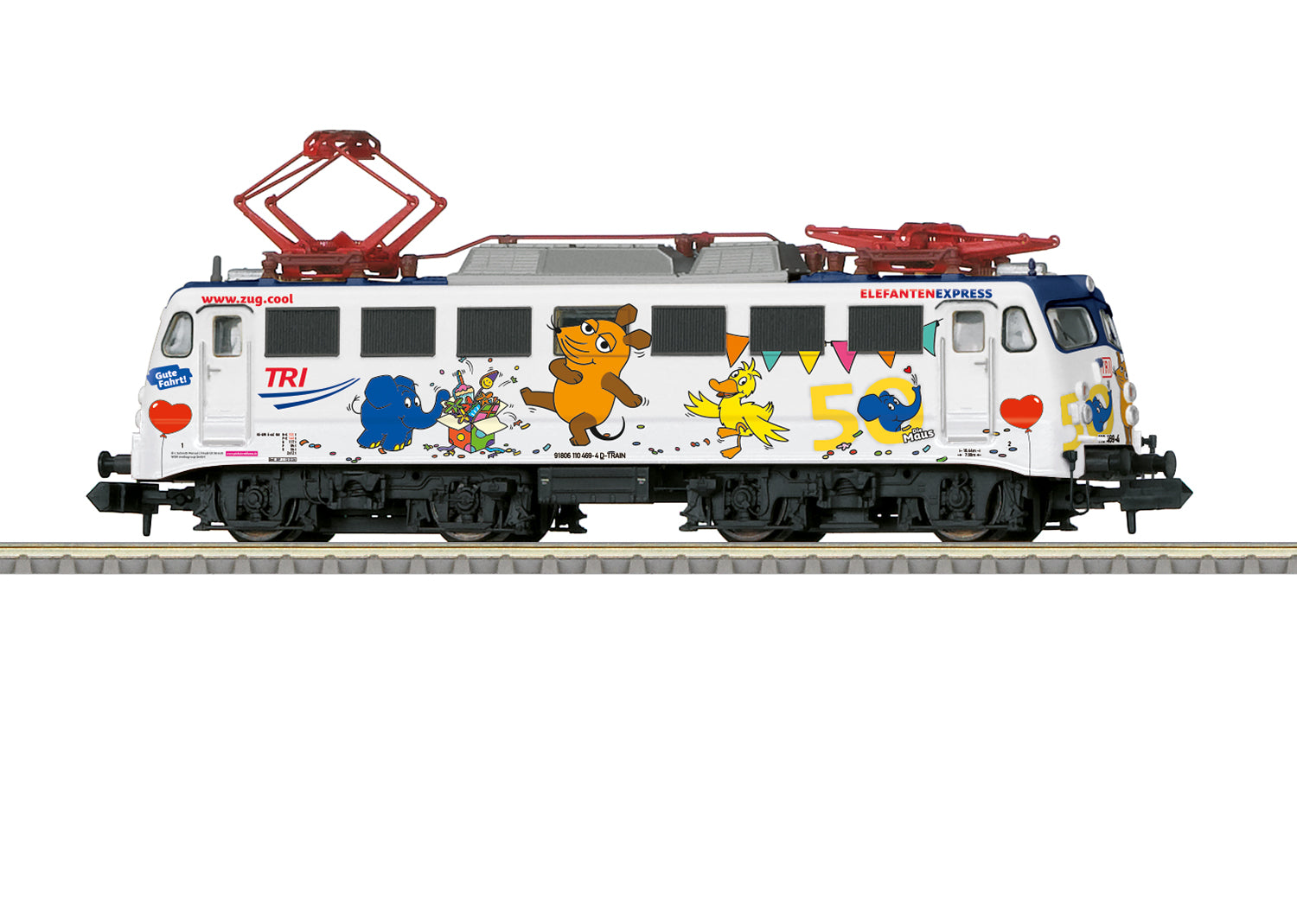PREORDER Minitrix N 16260 Elephant Express VI 469-4, Train Rental (DCC & Sound Equipped)