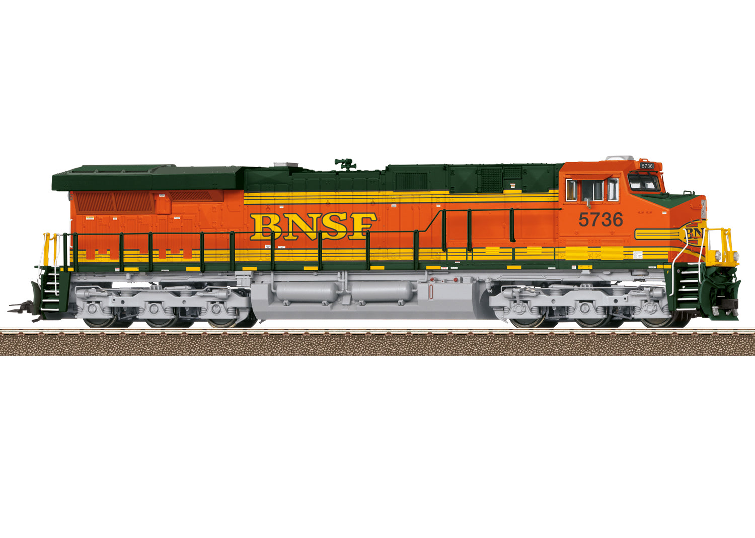 PREORDER Minitrix HO 25447 GE ES44AC with Smoke, Burlington Northern Santa Fe #5736 (DCC & Sound Equipped)