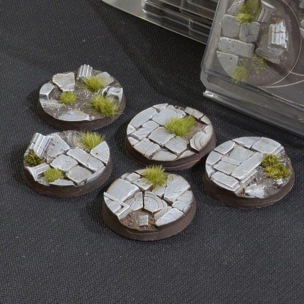 Gamers Grass Battle Ready Bases - Temple - Round 40mm (x5)