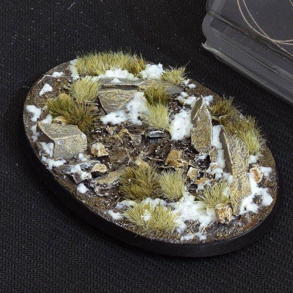 Gamers Grass Battle Ready Bases - Winter - Oval 105mm (x1)