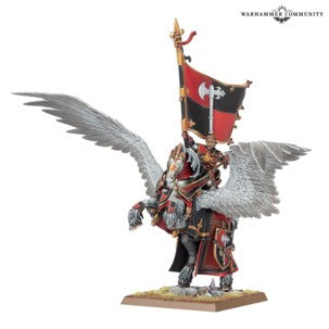 Warhammer Old World: Knights of Bretonnia - Battle Standard on Royal Pegasus