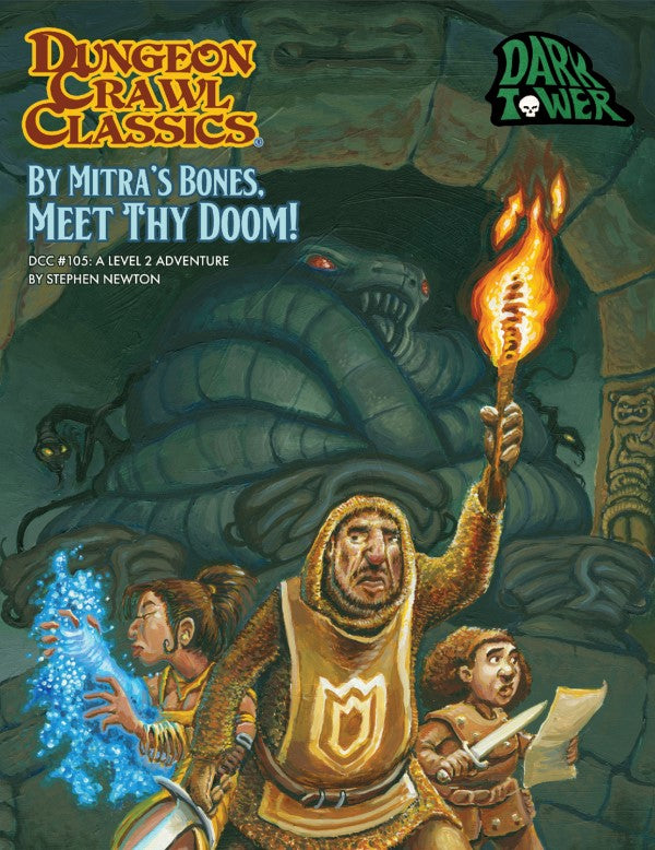 Dungeon Crawl Classics RPG: #105 - By Mitraâ€™s Bones Meet Thy Doom! Jennell Jaquays Variant Cover