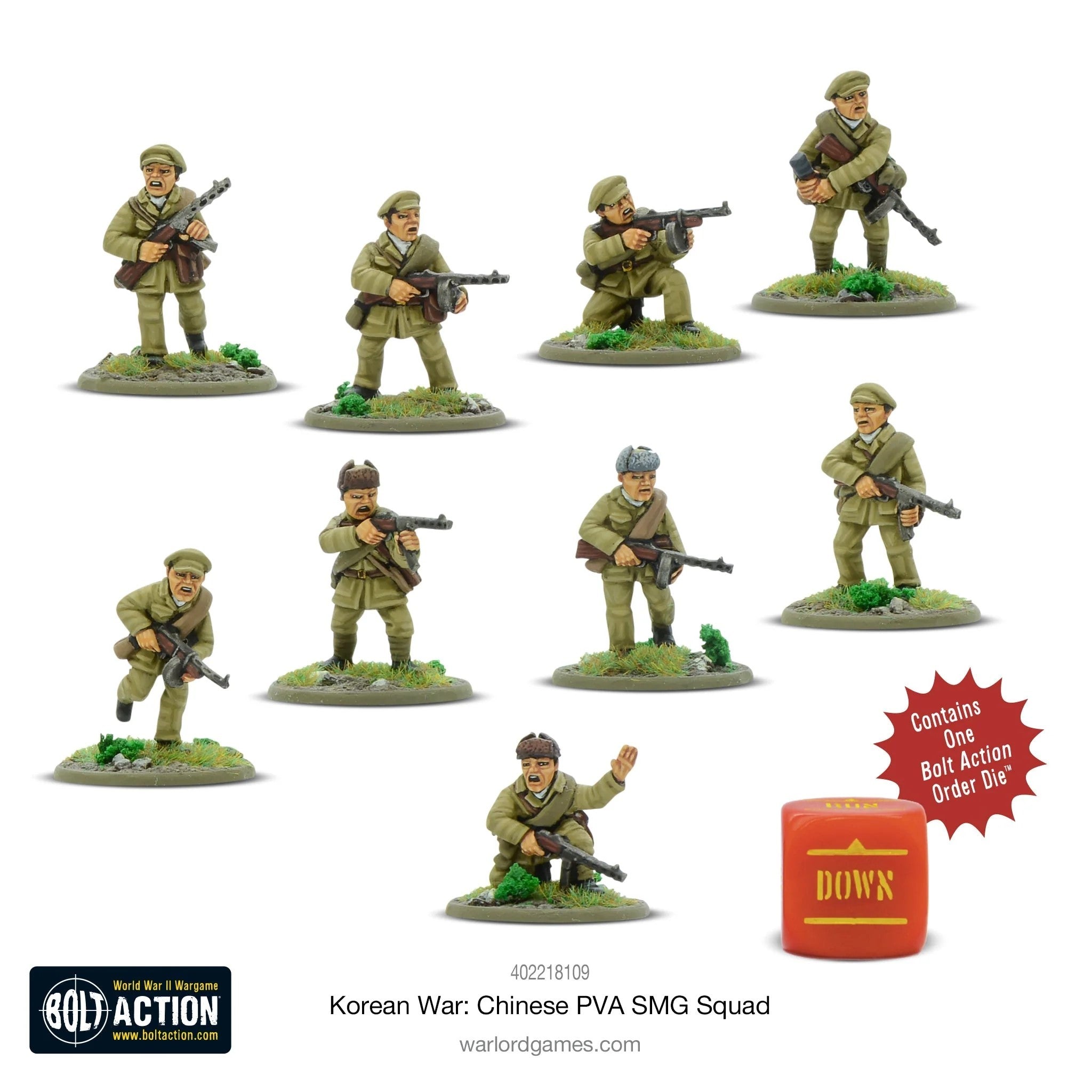 Bolt Action: Korean War - Chinese PVA SMG Squad