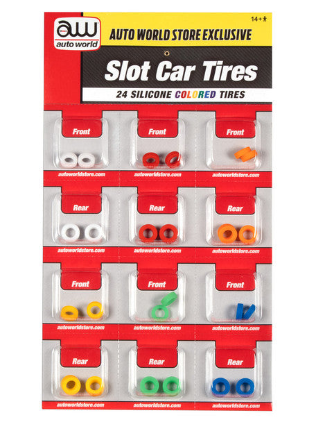 Auto World SCM160 X-Traction Color Silicone Tire Set