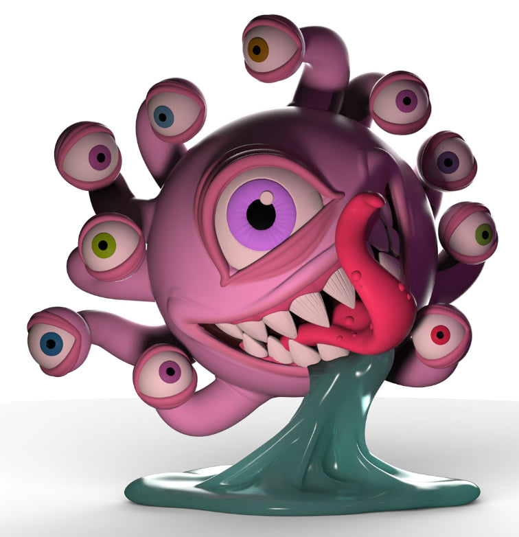 Dungeons & Dragons: Beholder 7in Resin Figure - Glow-In-The-Dark Edition by Kidrobot