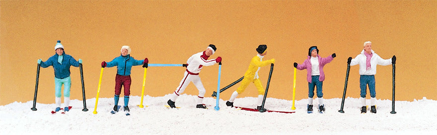 Preiser HO 10312 Cross-Country Skiers (6)