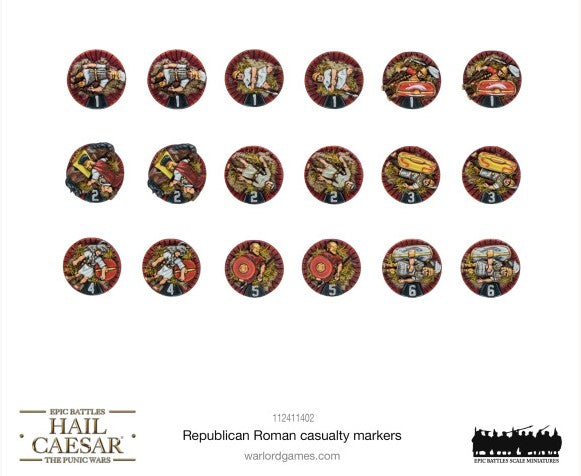 Hail Caesar Epic Battles: Punic Wars - Republican Roman Casualty Markers