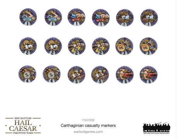 Hail Caesar Epic Battles: Punic Wars - Carthaginian Casualty Markers