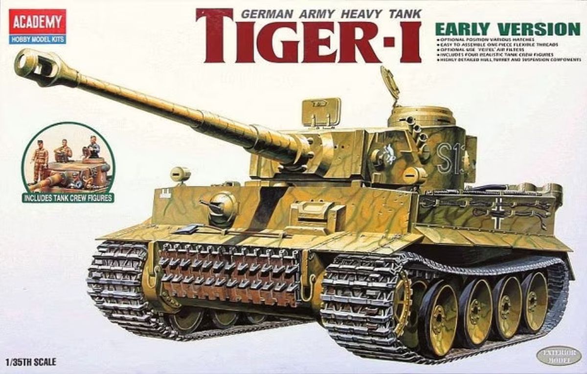 Academy Models 13264 Tiger I (early) Exterior Model (was kit #1386)