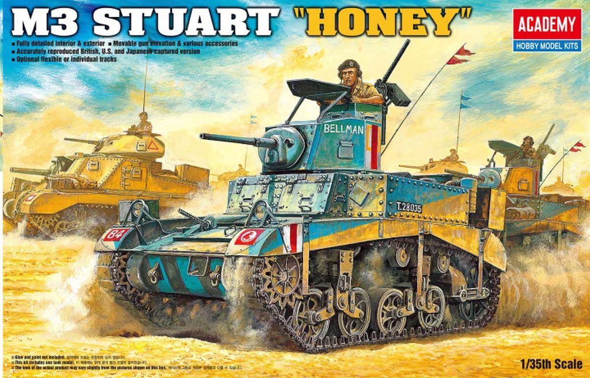 Academy Models 13270 British M3 Stuart “Honey” (was kit #1399)
