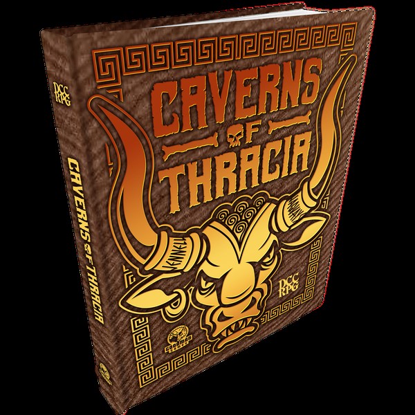 Dungeon Crawl Classics RPG: Caverns of Thracia - Limited Edition Minotaur Hide Cover