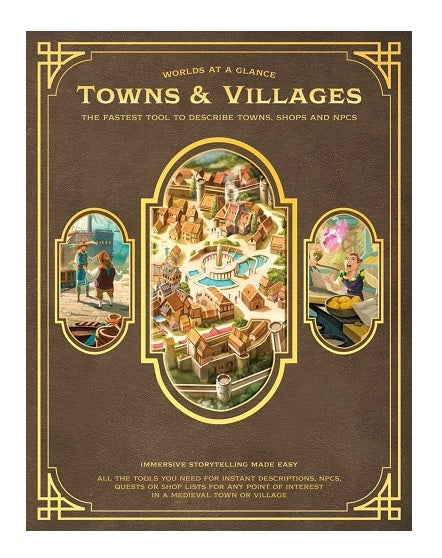 Worlds at a Glance RPG: Towns & Villages Book