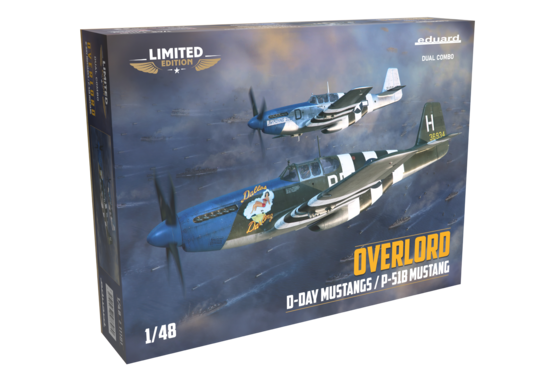 Eduard 1/48 Overlord: D-Day Mustangs / P-51B Mustang Dual Combo Limited Edition