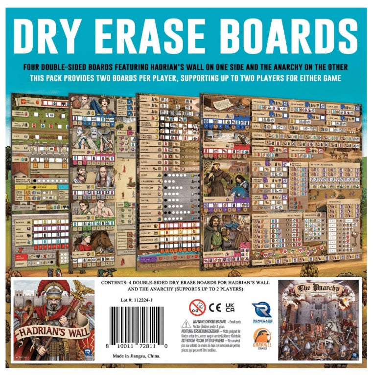 Hadrian`s Wall and The Anarchy Dry Erase Boards