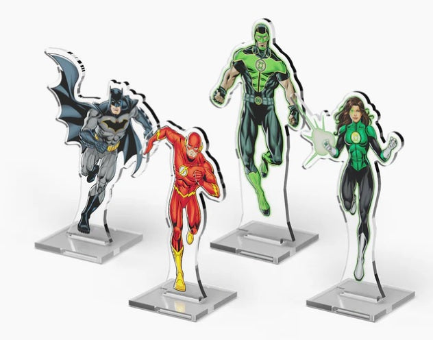 DC Comics DBG: 2DZ Acrylic Standees - Pack 1 - Batman The Flash Simon Baz Jessica Cruz