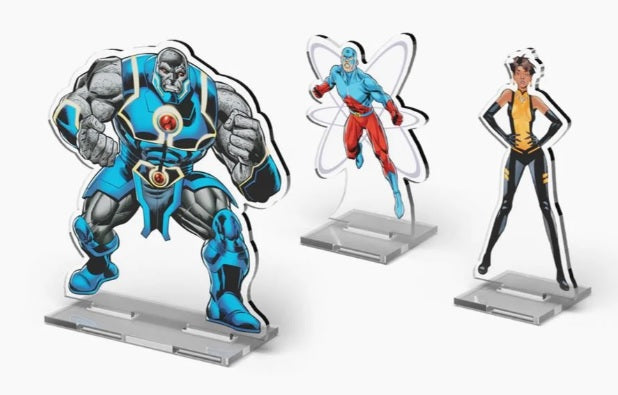DC Comics DBG: 2DZ Acrylic Standees - Pack 4 - Oversized Darkseid The Atom Vixen