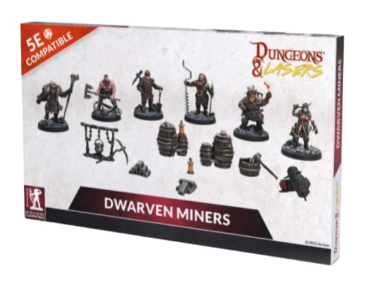 Dungeons & Lasers: Caves Series - Dwarven Miners Set