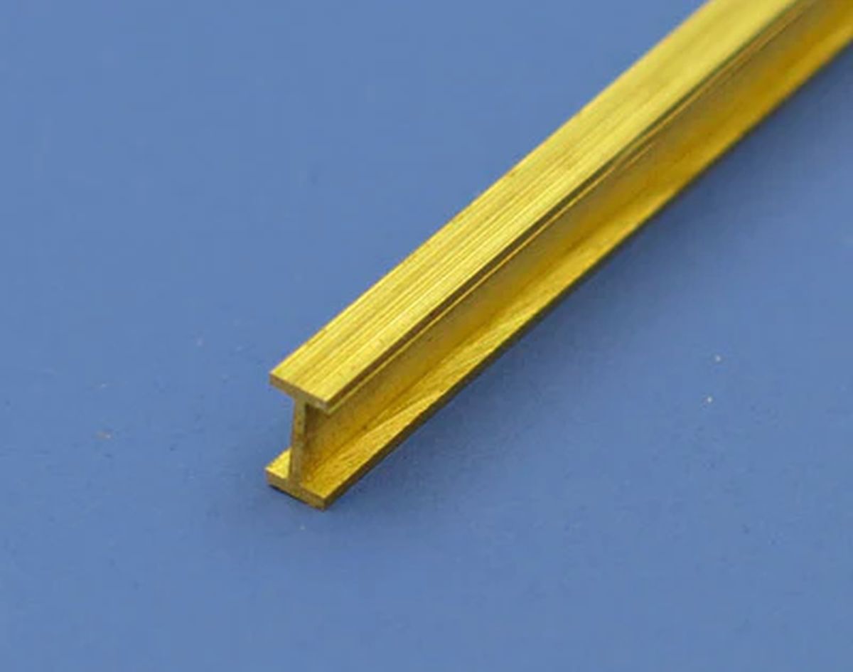 Albion Alloys IB6 Brass I Beam 6 x 3 mm 1pcs