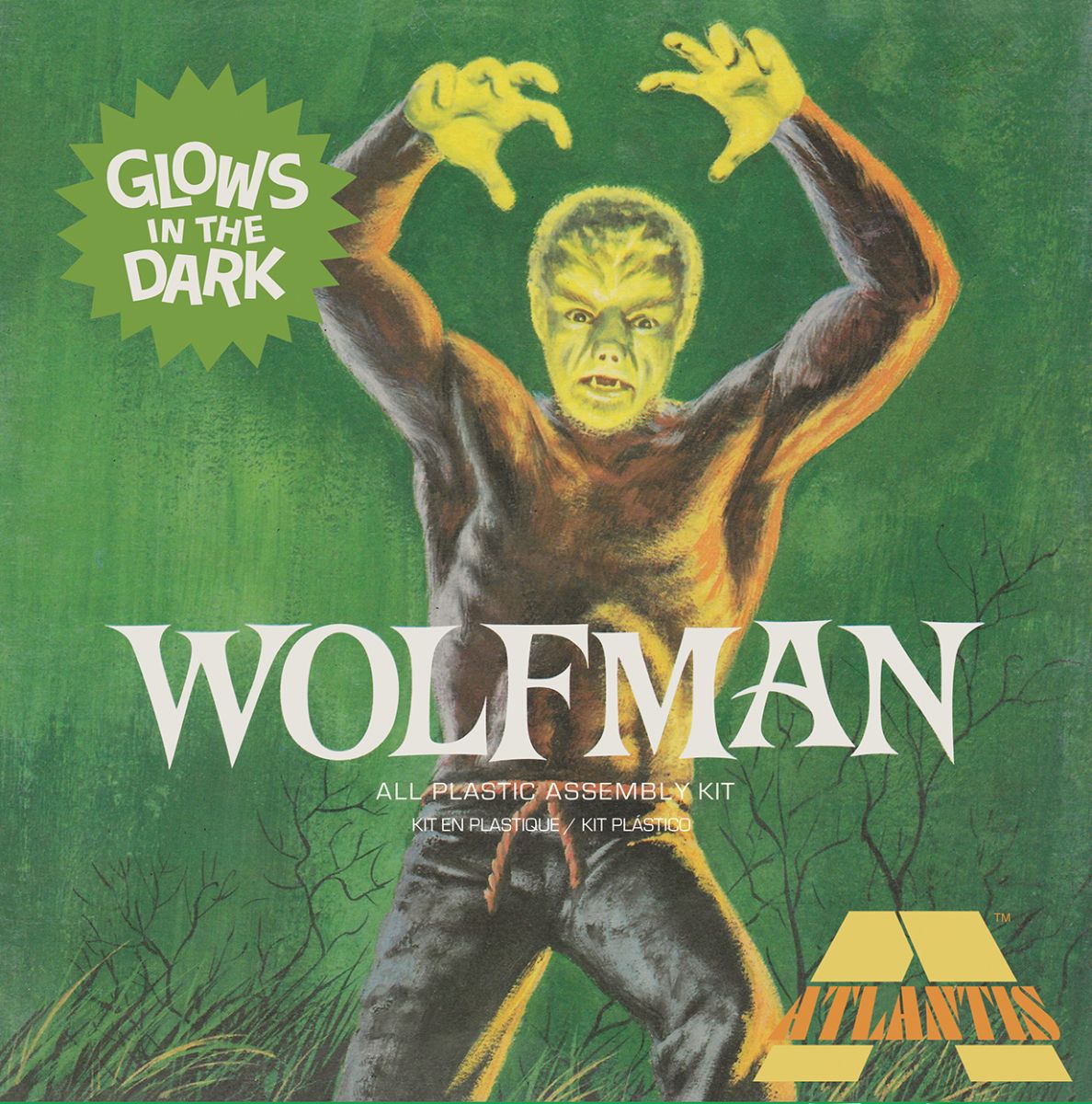 Atlantis Models 450 Lon Chaney Jr. The Wolfman Glow Limited Edition