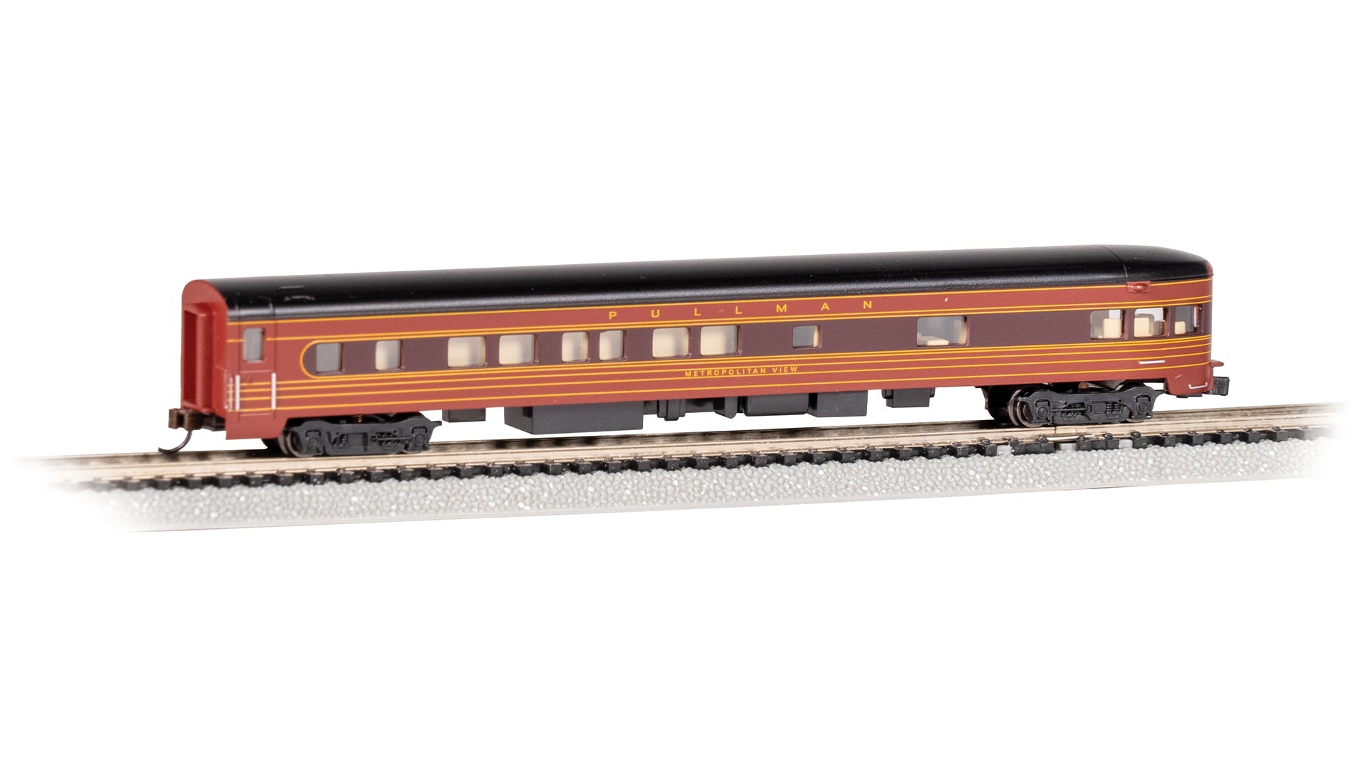 Bachmann 14356 72' SMOOTH-SIDE OBSERVATION CAR - PRR - FLEET OF MODERNISM (Metropolitan View) - N Scale